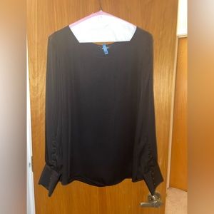 Black Long Sleeves Blouse